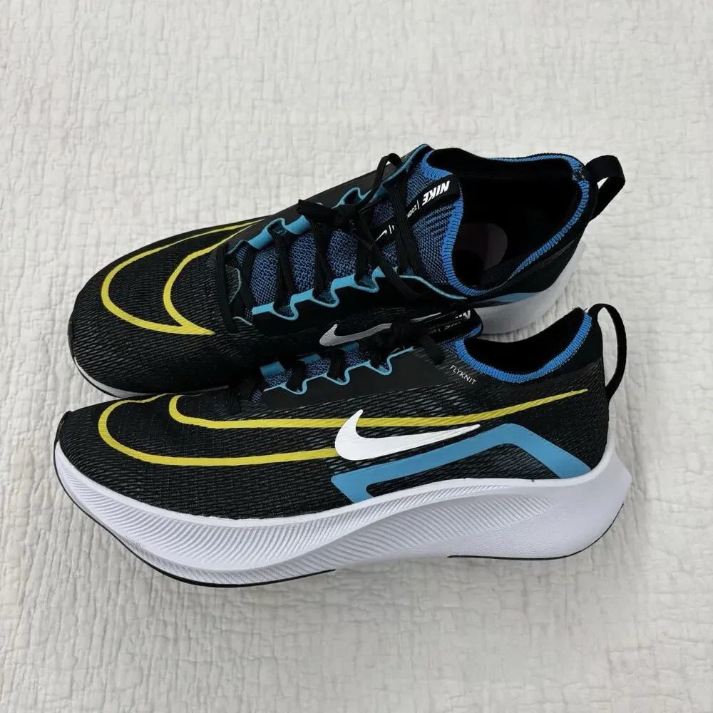 Nike Zoom Fly 4 Mens Size 12 Black Chlorine Blue Shoes